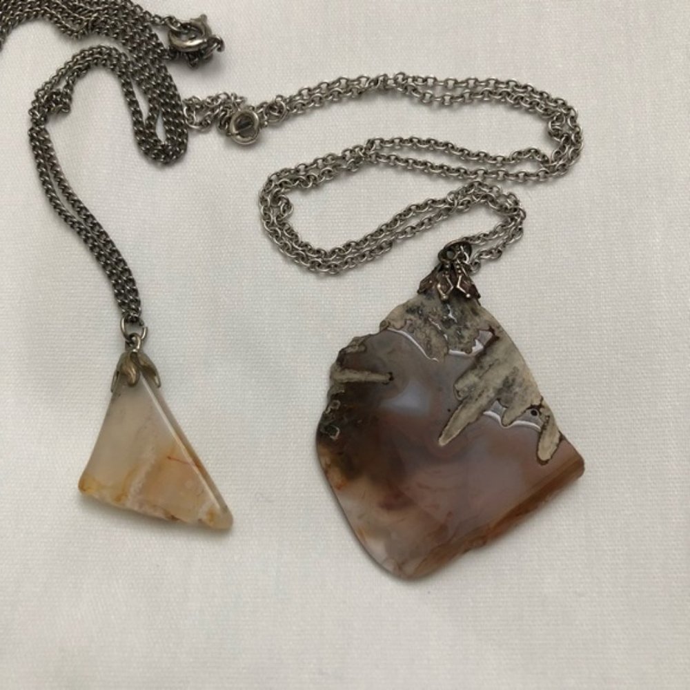 2 Colorado polished natural rock necklaces - Picture 1 of 6